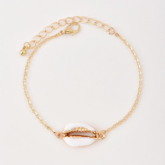 2pcs/set Minimalist Gold Silver Color Small Love Link Chain Bracelets For Women Friendship Love Charm Bracelets Bangles Jewelry